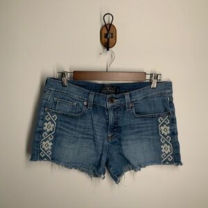 Lucky Brand Blue Jean Shorts with Lace Detail